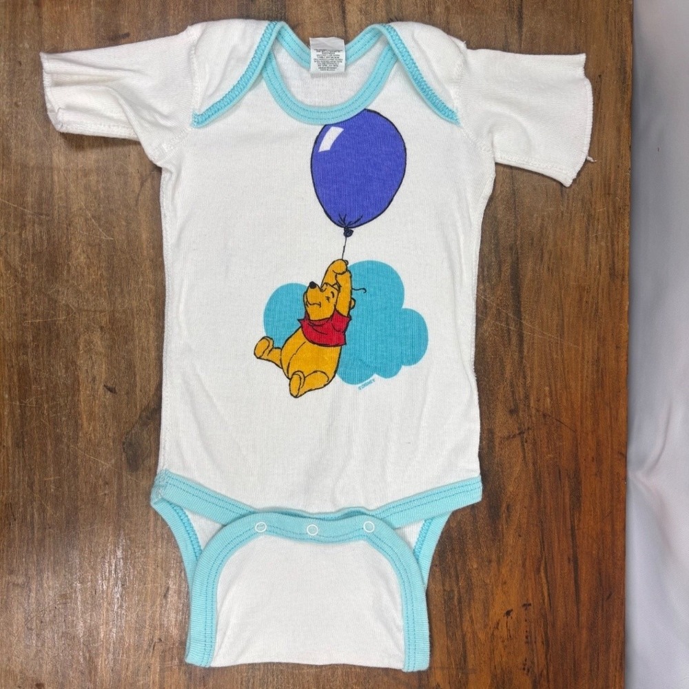 Vintage Disney Baby Winnie the Pooh Baby One Piece USA Made 14-18 lbs